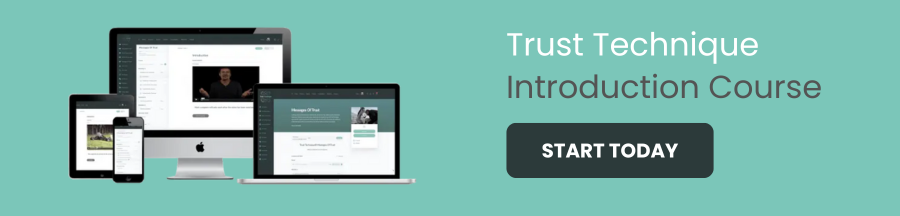 Dog training with the Trust Technique